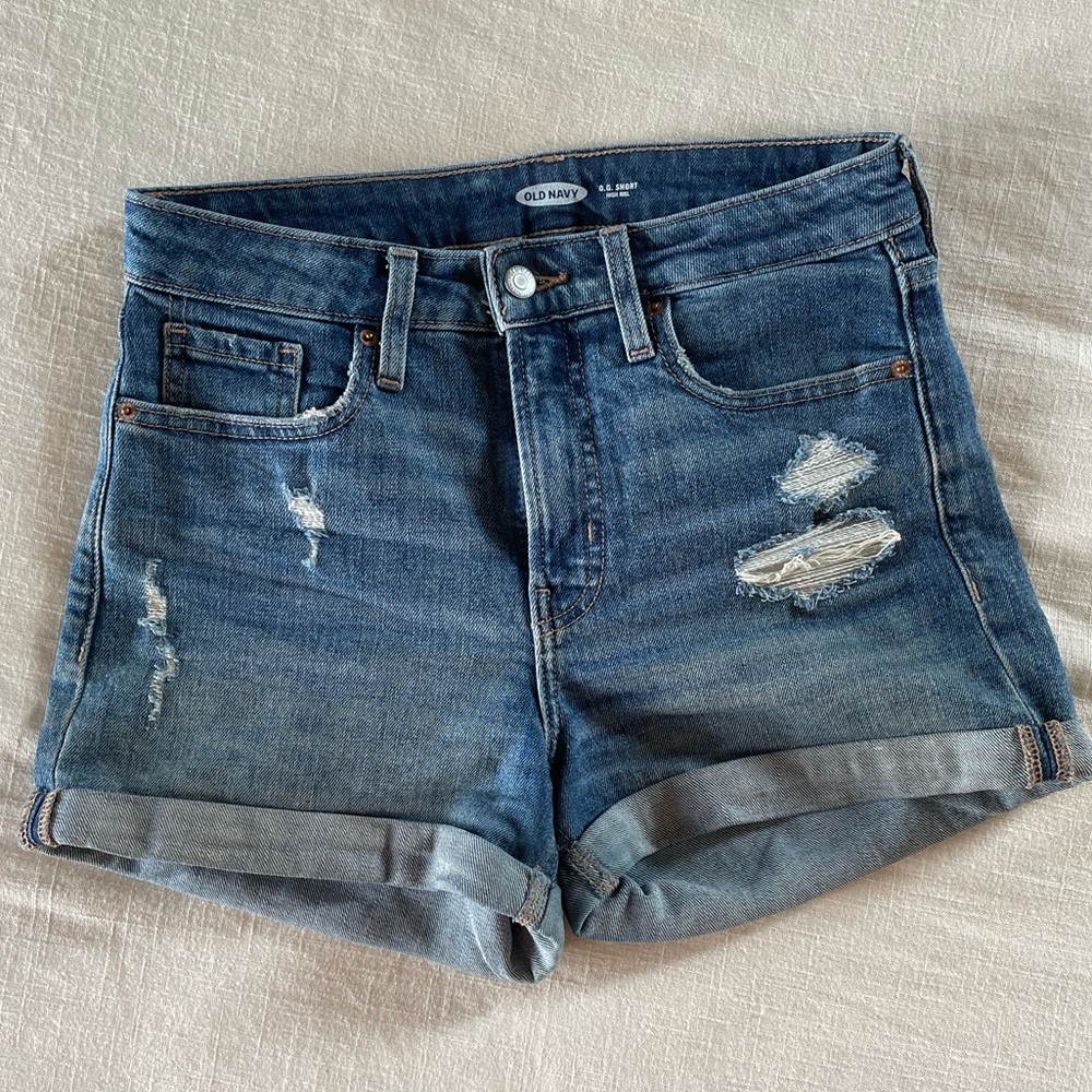 Old Navy High-Rise Jean Shorts, size 4